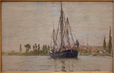 Chasse-marée at Anchor by Claude Monet